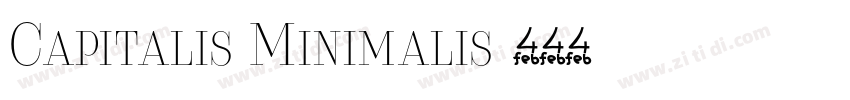 Capitalis Minimalis字体转换